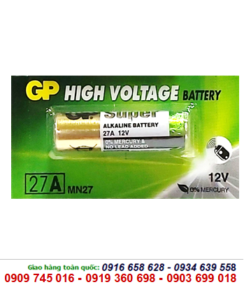 Pin 12v GP Ultra 27A,A27, 27AE  High Voltage Alkaline chính hãng 